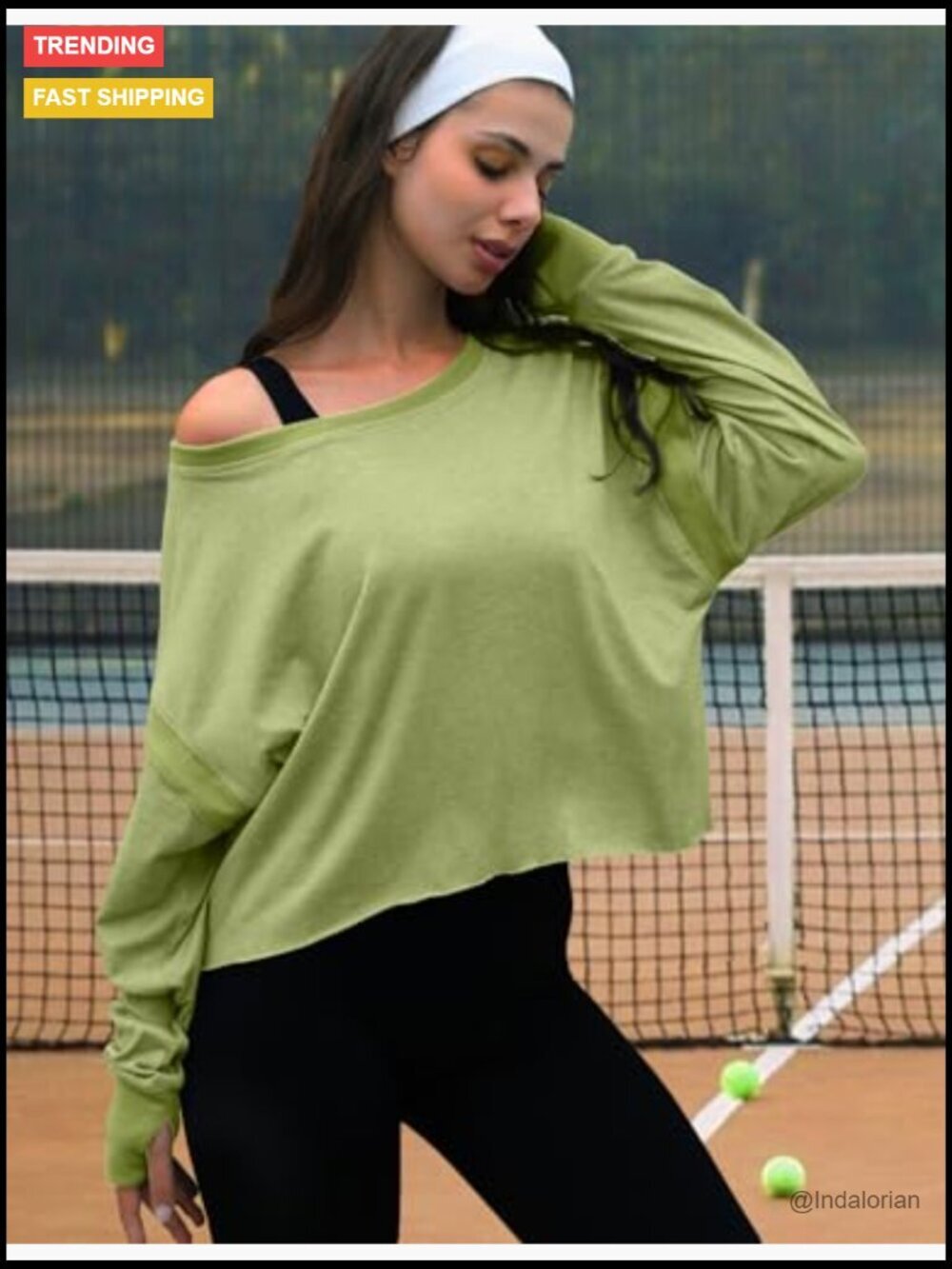 Long Sleeve Crop Top Open Back Workout Athletic T-Shirt - Picture 3 of 6